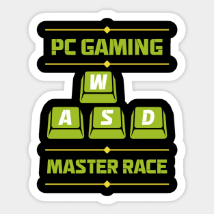 WASD - PC Gaming Master Race (v2) Sticker